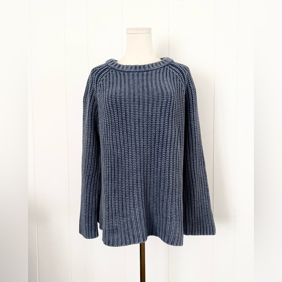 Demylee Sweaters - Demylee Tyler Textured Knit Oversized Sweater Size XS Washed Blue